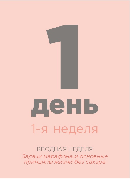 Марафон: 21 день без сахара Марафон: 21 день без сахара