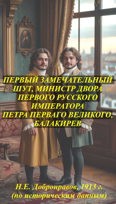 Добронравов Николай Евгеньевич – Первый замечательный шут, министр двора первого русского императора Петра Первого Великого, Балакирев