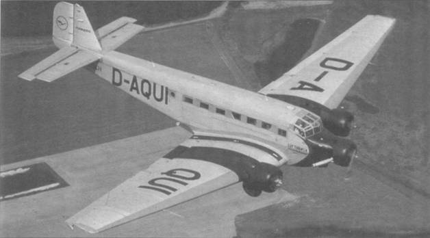 Транспортный самолет Юнкерс Ju 52/3m